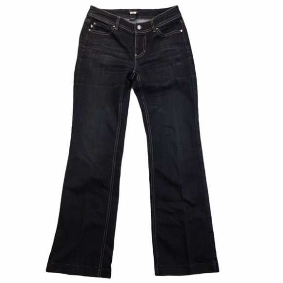 White House Black Market Blanc Bootleg Black Jeans - Picture 4 of 6